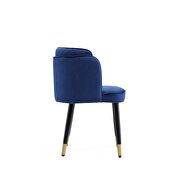Velvet dining chair in royal blue by Manhattan Comfort additional picture 3