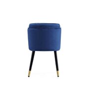 Velvet dining chair in royal blue additional photo 5 of 4