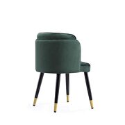 Velvet  dining chair in hunter green by Manhattan Comfort additional picture 4