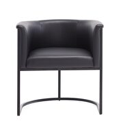 Black faux leather dining chair by Manhattan Comfort additional picture 6