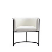White and black faux leather dining chair by Manhattan Comfort additional picture 6