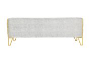 Gray and gold velvet 3-seat sofa by Manhattan Comfort additional picture 4