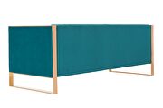Aqua blue and rose gold 3-seat sofa by Manhattan Comfort additional picture 4