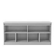62.99 in. 6- shelf buffet cabinet in white gloss by Manhattan Comfort additional picture 2