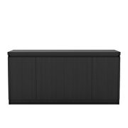 62.99 in. 6- shelf buffet cabinet in black matte by Manhattan Comfort additional picture 3