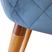 Velvet matelass accent chair in blue by Manhattan Comfort additional picture 7