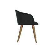 Velvet matelass accent chair in black by Manhattan Comfort additional picture 6