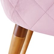 Velvet matelass accent chair in rose pink by Manhattan Comfort additional picture 4