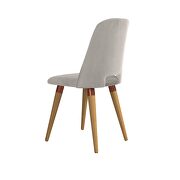 Velvet accent chair in beige by Manhattan Comfort additional picture 5
