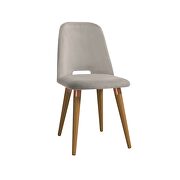 Velvet accent chair in beige by Manhattan Comfort additional picture 7