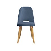 Velvet accent chair in blue by Manhattan Comfort additional picture 3