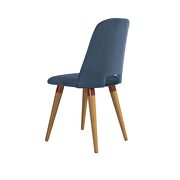 Velvet accent chair in blue by Manhattan Comfort additional picture 5