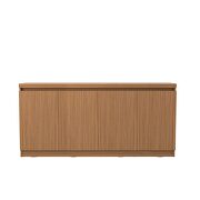 62.99 in. 6- shelf buffet cabinet in maple cream by Manhattan Comfort additional picture 2