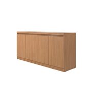 62.99 in. 6- shelf buffet cabinet in maple cream additional photo 4 of 4