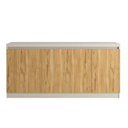 Sideboard with 6 shelves in cinnamon and off white by Manhattan Comfort additional picture 4