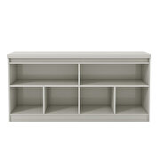 Sideboard with 6 shelves in cinnamon and off white by Manhattan Comfort additional picture 5