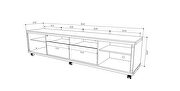 Tv stand 2.2 in white gloss by Manhattan Comfort additional picture 3