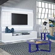 Vanderbilt tv stand with led lights in white gloss by Manhattan Comfort additional picture 7