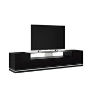 Vanderbilt TV stand with led lights in black gloss and black matte by Manhattan Comfort additional picture 5