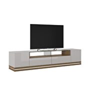 Vanderbilt TV stand with led lights in off white and maple cream by Manhattan Comfort additional picture 5