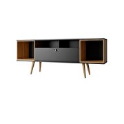 Tv stand with 6 shelves in black and cinnamon by Manhattan Comfort additional picture 7