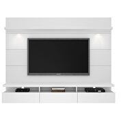 2.2 floating wall theater entertainment center in white gloss by Manhattan Comfort additional picture 2