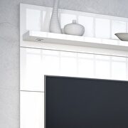 1.2 floating wall theater entertainment center in white gloss by Manhattan Comfort additional picture 6