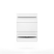 City 1.2 floating wall theater entertainment center in white gloss by Manhattan Comfort additional picture 2