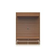City 1.2 floating wall theater entertainment center in maple cream and off white by Manhattan Comfort additional picture 4