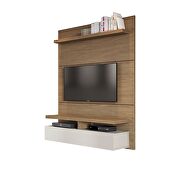 City 1.2 floating wall theater entertainment center in maple cream and off white by Manhattan Comfort additional picture 5