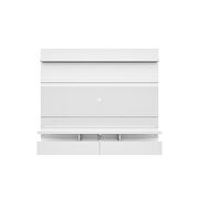 City 1.8 floating wall theater entertainment center in white gloss by Manhattan Comfort additional picture 3