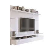 City 1.8 floating wall theater entertainment center in white gloss by Manhattan Comfort additional picture 5
