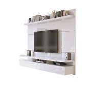 City 1.8 floating wall theater entertainment center in white gloss by Manhattan Comfort additional picture 6