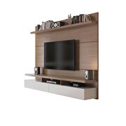 City 1.8 floating wall theater entertainment center in maple cream and off white by Manhattan Comfort additional picture 6
