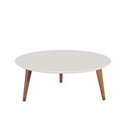 23.62 round low coffee table in off white additional photo 2 of 3