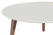 23.62 round low coffee table in off white additional photo 3 of 3