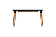 Office desk with internal organization in black and cinnamon by Manhattan Comfort additional picture 3