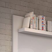 62.99 modern floating entertainment center with media shelves in white gloss by Manhattan Comfort additional picture 7