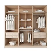 4- drawer he/she freestanding armoire in nature and nude by Manhattan Comfort additional picture 3