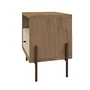 Joy 1-full extension drawer nightstand in off white by Manhattan Comfort additional picture 7