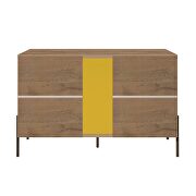 4-bottle wine buffet stand in yellow and off white by Manhattan Comfort additional picture 8