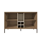 4-bottle wine buffet stand in off white by Manhattan Comfort additional picture 6