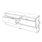 Joy 59 TV stand with 2 full extension drawers in off white by Manhattan Comfort additional picture 2