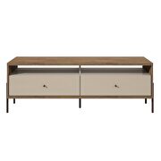 Joy 59 TV stand with 2 full extension drawers in off white by Manhattan Comfort additional picture 3