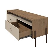 Joy 59 TV stand with 2 full extension drawers in off white by Manhattan Comfort additional picture 4