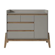 Essence 49 wide dresser with 4 full extension drawers and table top in gray by Manhattan Comfort additional picture 2