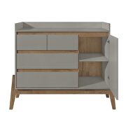 Essence 49 wide dresser with 4 full extension drawers and table top in gray by Manhattan Comfort additional picture 5