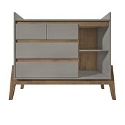 Essence 49 wide dresser with 4 full extension drawers and table top in gray by Manhattan Comfort additional picture 6