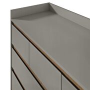 Essence 49 wide dresser with 4 full extension drawers and table top in gray by Manhattan Comfort additional picture 8