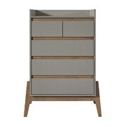 Essence 48.23 tall dresser with 5 full extension drawers in gray additional photo 3 of 8